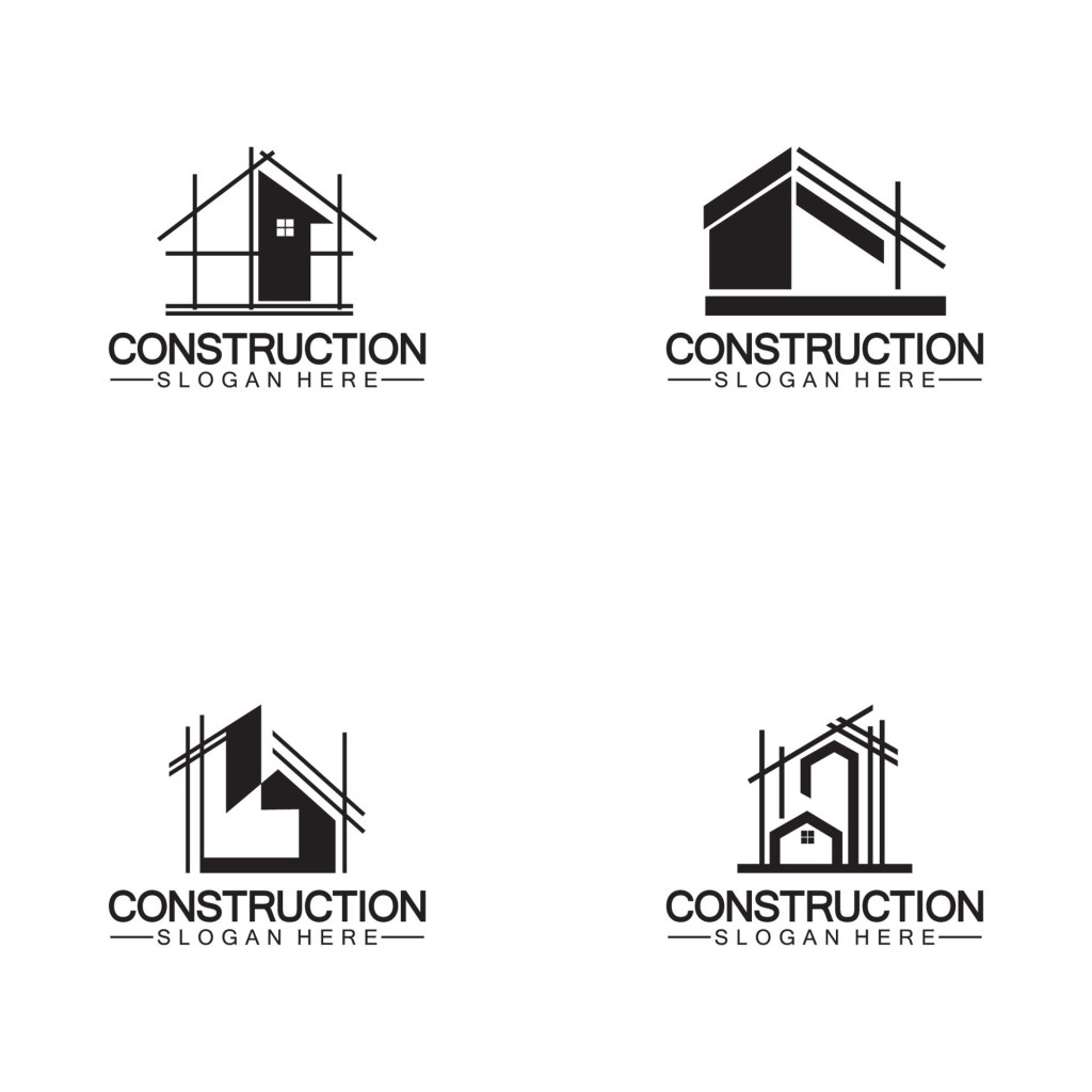 home design logo ideas - Construction, home repair, and Building Concept Logo Design, Home