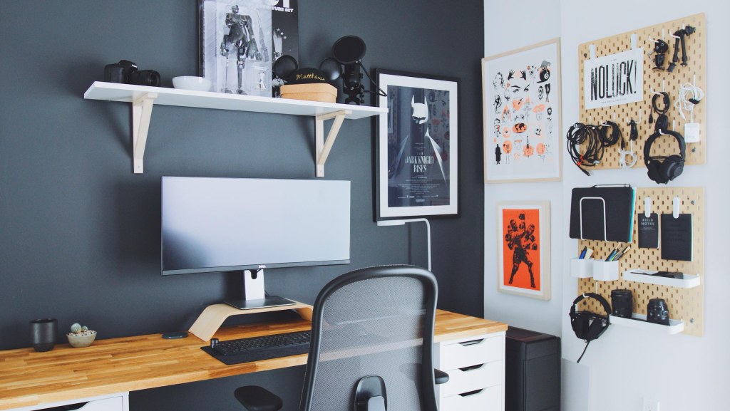 home office design ideas reddit - DIY Home Office and Desk Tour — A Designer