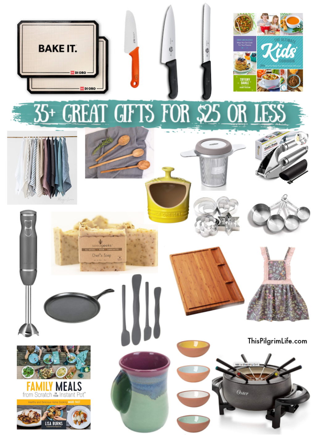 home kitchen gift ideas - Kitchen Gift Ideas for $ or Less - This Pilgrim Life